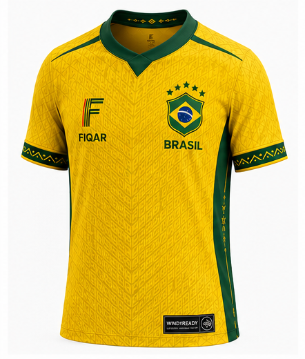 FIQAR Brazil World Cup 2026 Jersey - Yellow Edition