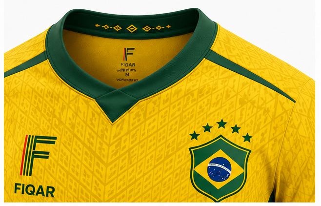 FIQAR Brazil World Cup 2026 Jersey - Yellow Edition