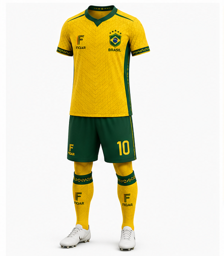 FIQAR Brazil World Cup 2026 Jersey - Yellow Edition