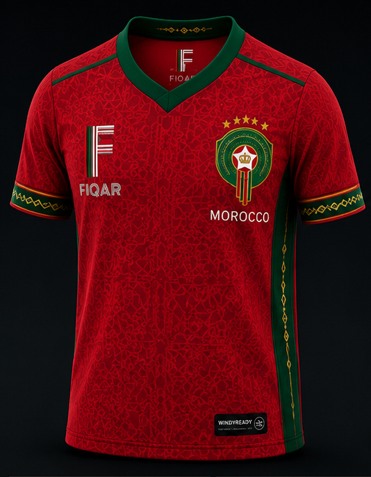 FIQAR Morocco World Cup 2026 Jersey - Red Edition