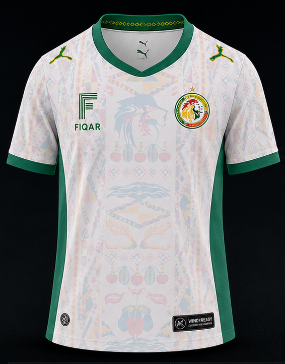 FIQAR Senegal World Cup 2026 Jersey - White Edition